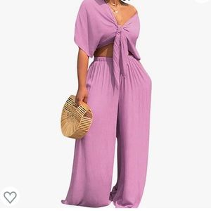 2 piece casual pants set